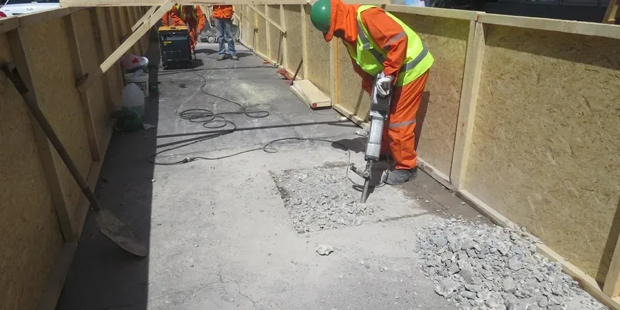 Illustrative image of Exploratory test pit in Hobart